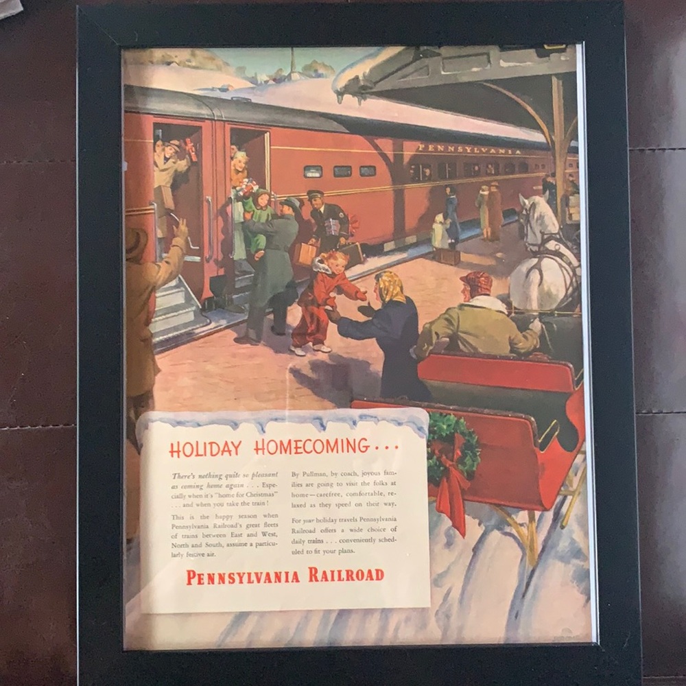 Vintage Life Magazine Pennsylvania Railroad advertisement